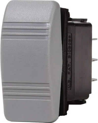 Vista 5 de Blue Sea Systems - Interruptor Contoura III Resistente al agua, negro y gris