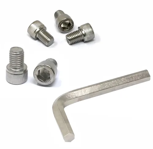 Vista 107 de iexcell Kit de tornillos de cabeza hexagonal de acero inoxidable 304, 100 unidades M2 x 0.157 in, paso de rosca de 0.016 in