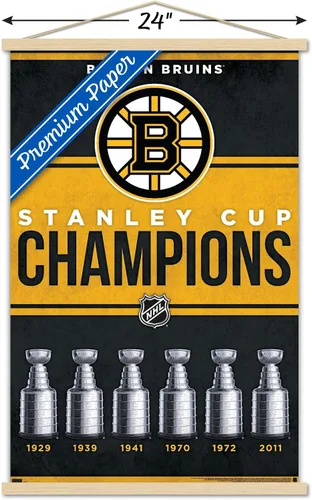 Vista 3 de Trends International NHL Boston Bruins - Póster de pared con marco magnético de Champions 23