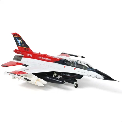 Vista 5 de NUOTIE 1/72 F-16D X-62 Vista Fighter Modelo Pre-Construido Escuela de Pilotos de Pruebas de la USAF Modelo de Avión de Combate de Aleación Metálica