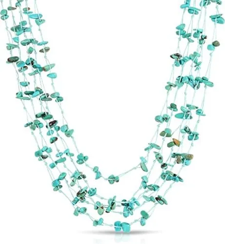 Vista 3 de Regalia by Ulti Ramos Collar de piedras preciosas genuinas de múltiples hebras