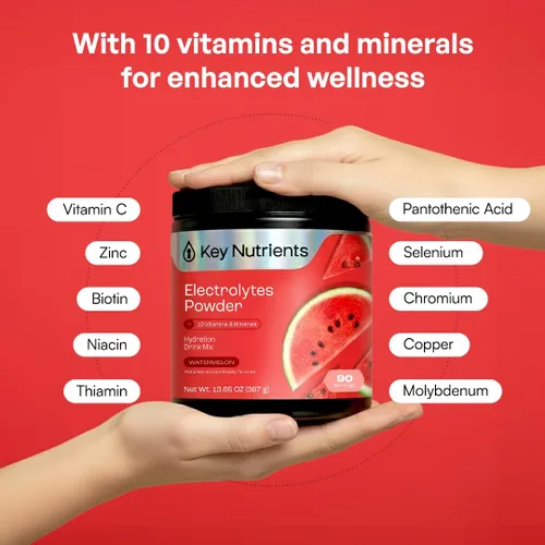Vista 22 de KEY NUTRIENTS Electrolitos en polvo sin azúcar, limonada de maracuyá con 6 electrolitos y minerales, fibra prebiótica y polvos de hidratación
