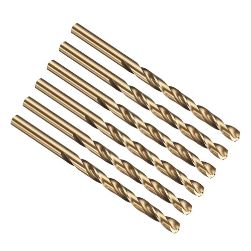 Vista 289 de PATIKIL Broca Jobber de 0.039 in, vástago recto M35 cobalto 5% acero de alta velocidad 135° acabado dorado para metal duro de acero inoxidable - 2