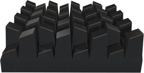 Vista 3 de (2 Pack) — Difusor de estudio acústico de sonido «Sirius» 2D QRD Difusión - Reflexión - Absorción - Insonorización - Aislamiento Panel de arte