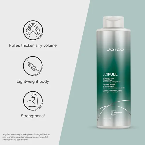 Vista 2 de Joico JoiFULL Volumizing Set For Fine, Thin Hair Add Instant Body Long-Lasting Fullness For Thicker Bouncier Hair Boost Shine With Lotus