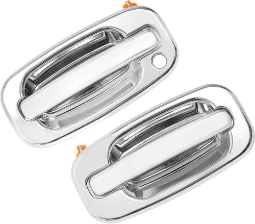 Vista 11 de Manija de puerta exterior sin llave, compatible con Chevy Silverado Suburban Tahoe Avalanche 1999-2007, GMC Sierra Yukon, Cadillac Escalade, lado