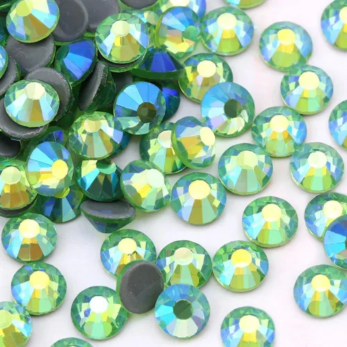 Vista 13 de Jollin Hot Fix - Diamantes de imitación de cristal con parte trasera plana, gemas de diamantes de imitación de 0.079 pulgadas