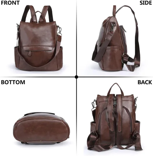 Vista 3 de Charmore - Mochila de viaje para mujer, de nylon, antirrobo, resistente al agua, ligera, estilo casual