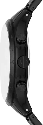 Vista 4 de Armani Exchange Hampton Reloj de cuarzo para hombre, Negro -, Pulsera