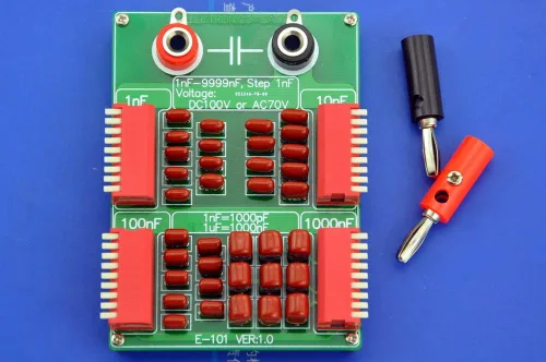 Vista 3 de Electronics-Salon Placa de condensador programable de cuatro décadas de 1nF a 9999nF Step-1nF.