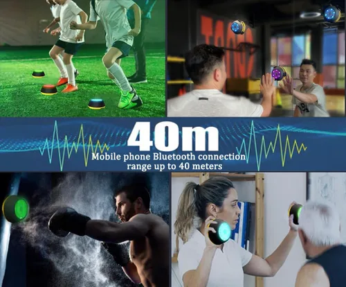 Vista 3 de Las luces de entrenamiento de reacción mejoran la velocidad de reacción y la agilidad, entrenamiento de reacción para Thletes, entrenadores