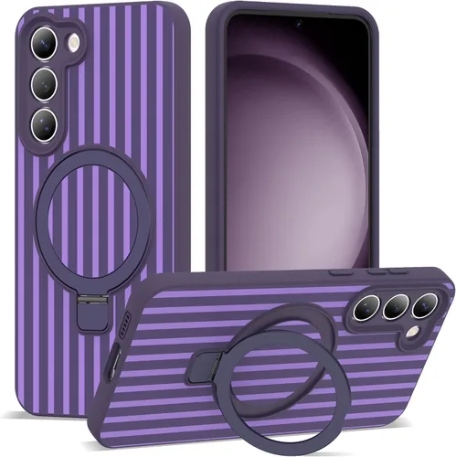 Vista 62 de SKYLMW Funda para Samsung Galaxy S23 con soporte, color negro