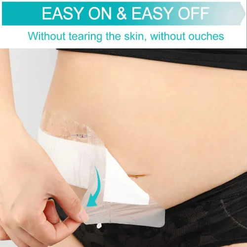 Vista 4 de C-Section - Vendajes de incisión abdominal impermeables para después de la histerectomía, protector de ducha para abdominoplastia, cubierta