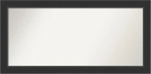 Vista 302 de Amanti Art Espejo personalizado, espejo de baño negro Astor, espejo de pared o espejo de tocador de baño sobre el fregadero (25 x 25 pulgadas)