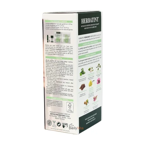 Vista 4 de Herbatint, Gel permanente para teñir el cabello, 5C, castaño ceniza claro, 4.56 fl oz (4.6 fl oz)