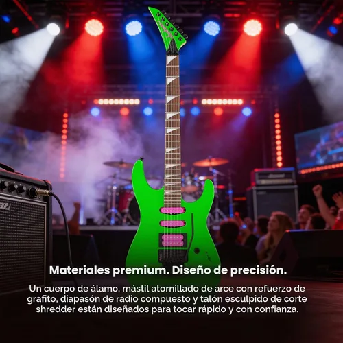 Vista 6 de Jackson X Series Dinky DK3XR HSS Guitarra Eléctrica - Verde Neón
