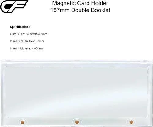 Vista 2 de Magnético One Touch para tarjetas horizontales de folleto doble de 7.362 in - Se adapta a National Treasures