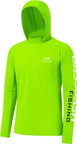 Vista 7 de BASSDASH UPF 50+ - Sudadera con capucha para hombre, protección solar UV, manga larga, rendimiento