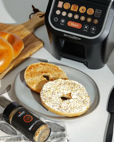 Vista 8 de Tostadora digital Revolution R90 – Tostadora de alta velocidad de 2 rebanadas con tecnología patentada InstaGLO 2.0 – Tosta pan, bagels, gofres