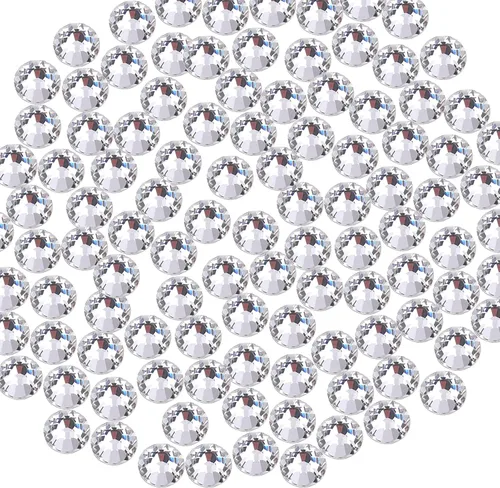 Vista 11 de Briskbloom - 2880 diamantes de imitación termoadhesivos SS6 de 0.079 pulgadas, cristales termoadhesivos con parte trasera plana para manualidades