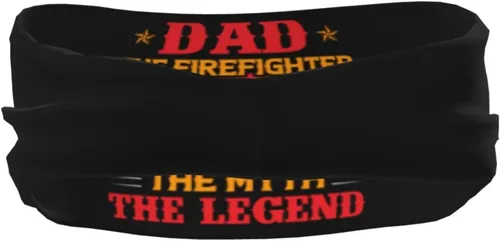Vista 5 de Dad The Firefighter The Myth The Legend Headband for Men Women Sports Sweatband for Fitness Exercise Moisture Wicking Running Yoga Hairbands