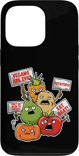 Vista 10 de iPhone 16 Veggie Protest Funny Sayings Vegetable Puns Vegan Jokes Gift Case