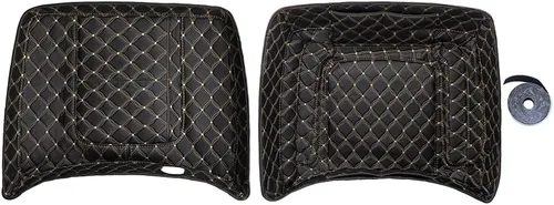 Vista 12 de Advanblack Forros para Tour Pack, Forro con Costura de Hilo Negro King Tour Pack