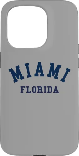 Vista 14 de Miami Florida USA State FL Varsity Style - Carcasa deportiva para iPhone 16