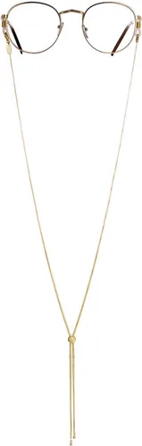 Vista 45 de AllenCOCO Cadena para gafas, correa para lentes de sol para mujer, cadena de oro de 14 quilates, soporte para lentes alrededor del cuello