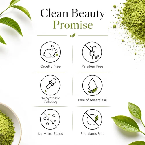 Vista 9 de KITAO - Exfoliante facial orgánico Matcha para piel seca, exfoliante facial para piel sensible, gel exfoliante facial para mujeres, removedor