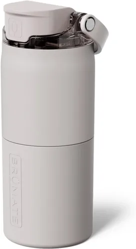 Vista 47 de BrüMate Rise - Botella de agua de 25 onzas con pajita de silicona cubierta 100 % a prueba de fugas, botella de agua de acero inoxidable aislada