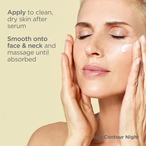 Vista 9 de ISDIN Age Contour Night Face and Neck Cream con melatonina y péptidos, 1.8 onzas