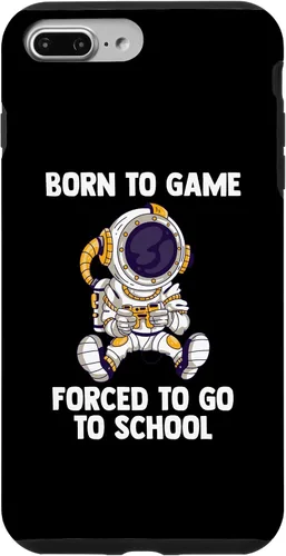 Vista 9 de iPhone 15 Born To Game - Astronauta de videojuegos - Funda para juegos de computadora