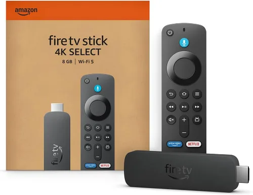 Vista 2 de Amazon Fire TV Stick 4K Select (modelo más reciente): streaming en 4K, búsqueda con inteligencia artificial y TV en vivo gratis