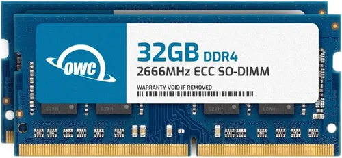 Vista 16 de OWC 8 GB DDR4 2666MHz PC4-21300 CL19 1RX8 ECC sin búfer SODIMM 1.2V 260-pin memoria RAM PC4-21300, ECC Unbuffered, 1Rx8, 1.2V, CL19, Compatible