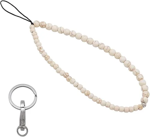 Vista 14 de C&L Accessories - Colgante con cuentas para teléfono celular, correa de muñeca, piedra preciosa natural hecha a mano
