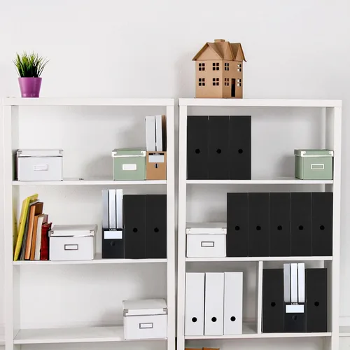 Vista 7 de Geyee 50 piezas de cartón para revistas, archivador de revistas, caja de almacenamiento de documentos, organizador de archivos de revistas con 50