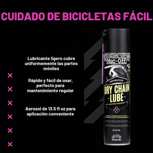 Vista 7 de Muc-Off Lubricante de cadena para clima seco para motocicleta, 13.5 fl oz