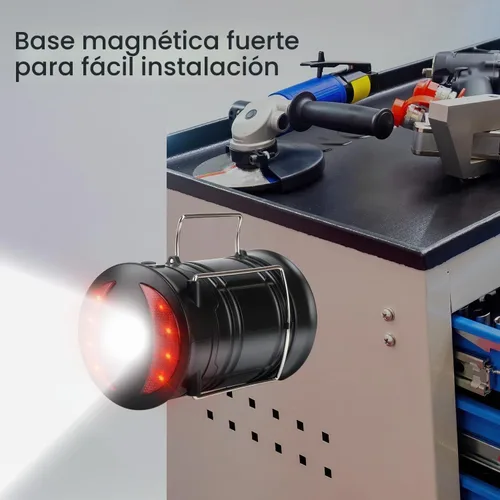 Vista 4 de Lichamp Paquete de 4 linternas de campamento recargables y alimentadas por baterías, fuente de alimentación dual y linterna de 4 modos de linterna