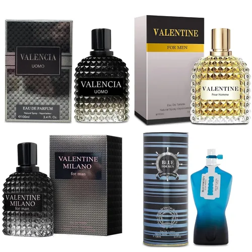 Vista 26 de A CENTER Set de Regalo de Colonia para Hombres Incluye Valentine Milano, Valentine, Blue for Men Ultra & Valuable Paris - 3.4 Fl Oz Cada Uno