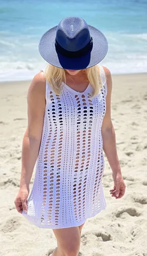 Vista 3 de Sulozom Traje de baño para mujer, de ganchillo, con borlas, traje de baño para playa