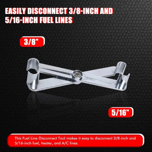 Vista 4 de Herramienta de desconexión de línea de combustible de tijera para 3/8 pulgadas y 5/16 pulgadas, fácil separación de accesorios