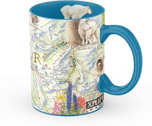 Vista 45 de Taza de cerámica con mapa de 1000 islas de Xplorer Maps (16oz) – Taza de café libre de BPA para bebidas frías y calientes – Perfecta para oficina