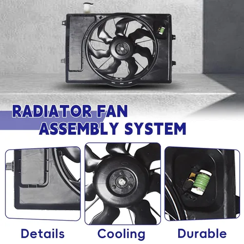 Vista 4 de Reemplazo del ventilador de refrigeración del radiador del motor