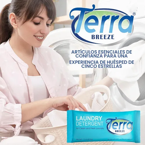 Vista 7 de Detergente en polvo para ropa, paquete de 1.5 onzas envueltas individualmente (caja de 50)