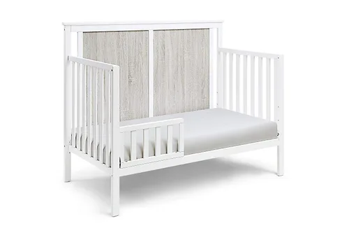Vista 3 de Suite Bebe Connelly - Riel protector convertible para niños pequeños en blanco - Quick Ship (27575-WH)