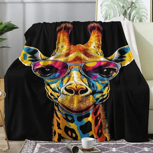 Vista 23 de Highland Cow - Manta de vellón para sofá o cama, lindas mantas y mantas con dibujos animados, súper suave y acogedora manta de franela de felpa