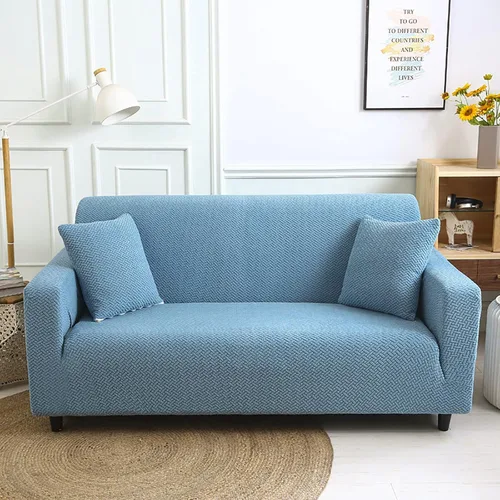 Vista 13 de Funda elástica para sillón, funda de sillón gruesa y elástica de tela jacquard, protector de muebles de color sólido, funda de sofá para niños