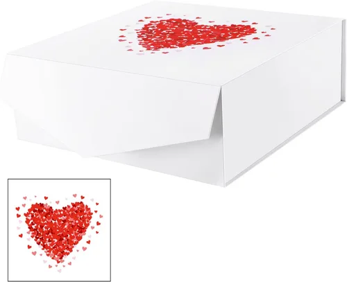 Vista 17 de Caja de regalo negra con tapa magnética para regalo Negro-9