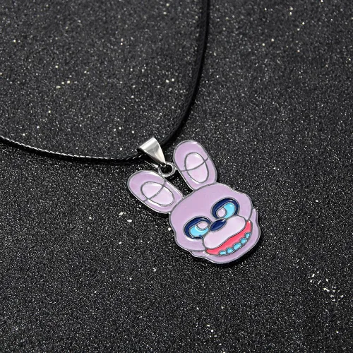 Vista 5 de SONGCHANGJEWELRY FNAF - Collar de seguridad de Freddy's - Colgante de disfraz de Fazbear Nights - Coleccionistas de Cospalay para fanáticos